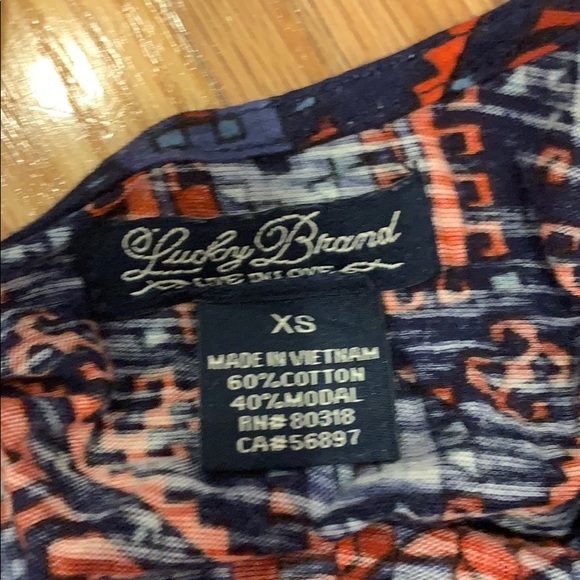 Lucky Brand Top XS - Picture 2 of 3